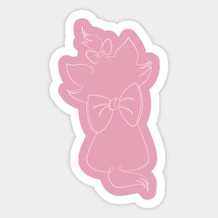 Cartoon Kitten Sticker